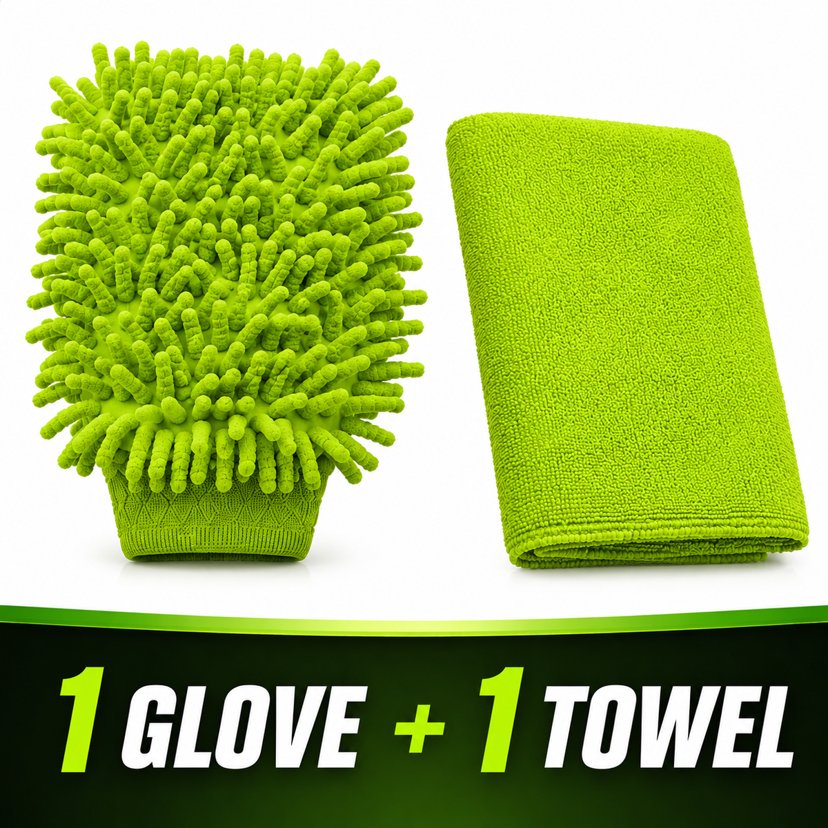 2-Piece Microfiber Car Cleaning Set